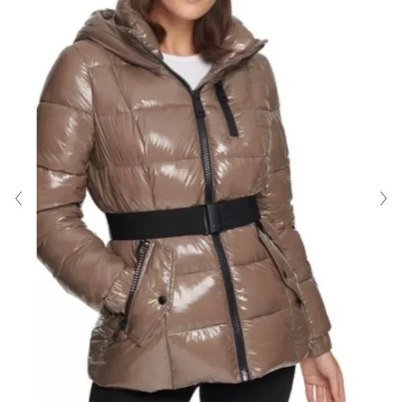 Calvin Klein Women’s Hoodie Puffed Coat - Picture 1 of 5